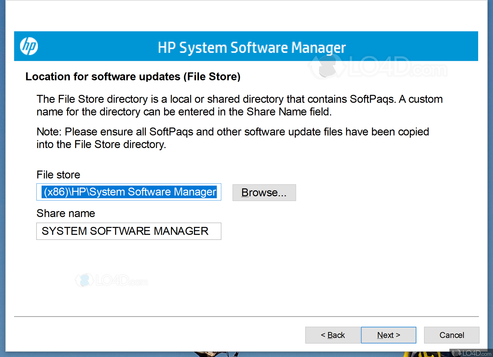 hp utility manager
