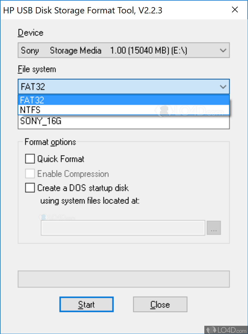 usb disk stroge format tool for windows