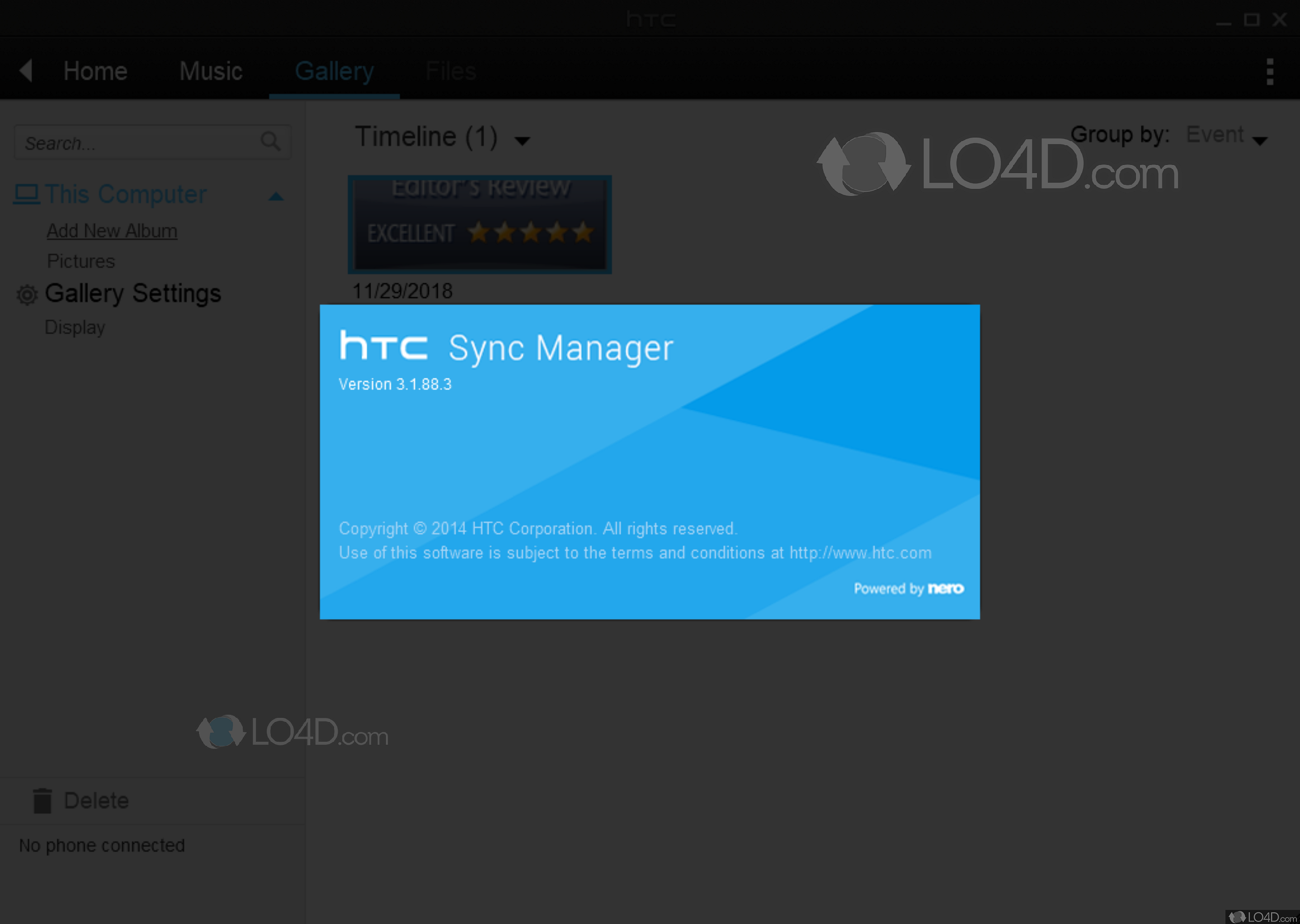 htc sync manager error