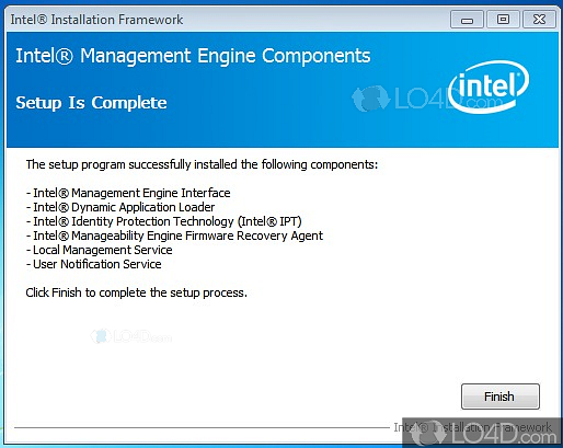 what is intel management engine components installer