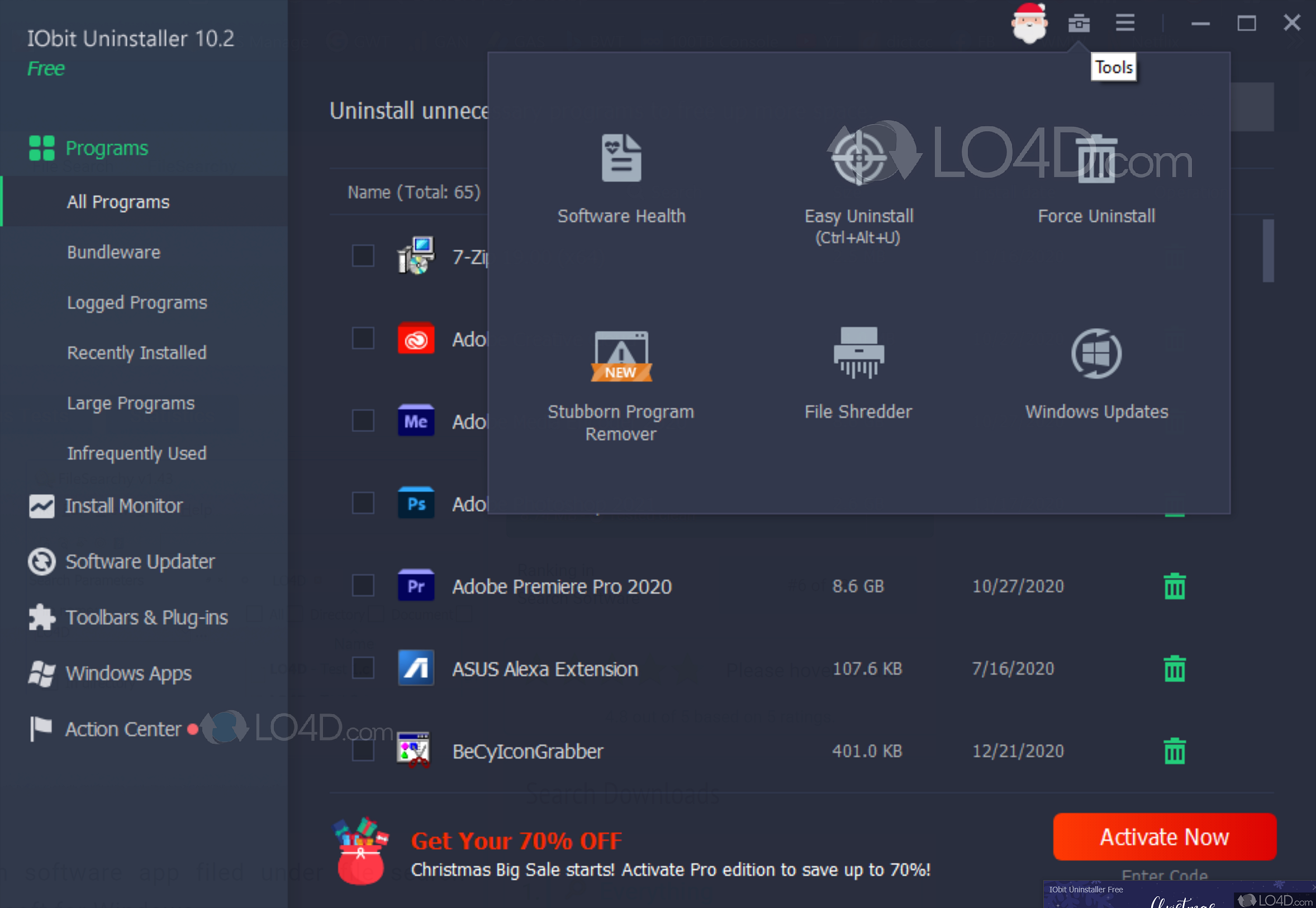 Iobit Uninstaller 7.4 PRO Key install and download free