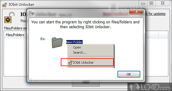 instaling IObit Unlocker