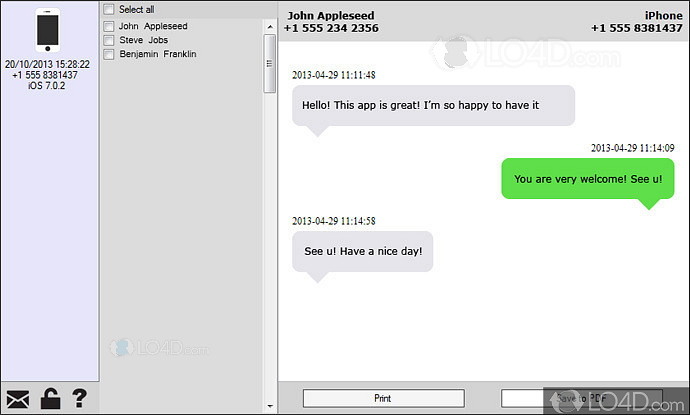 how to save text messages from iphone to windows
