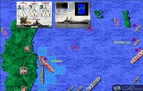 Screenshot of 1939:BATTLEFLEET - User interface