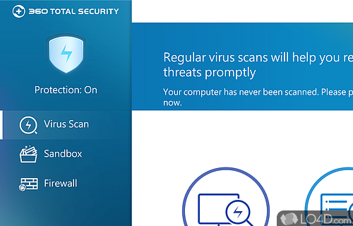 360 degrees of protection from the latest online threats - Screenshot of 360 Total Security Essential