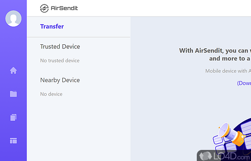 Transfer files between computers and Android devices - Screenshot of AirSendIt