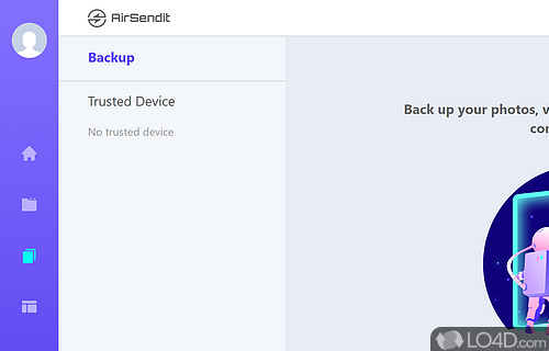 Make sure the devices are connected in the same wifi network - Screenshot of AirSendIt