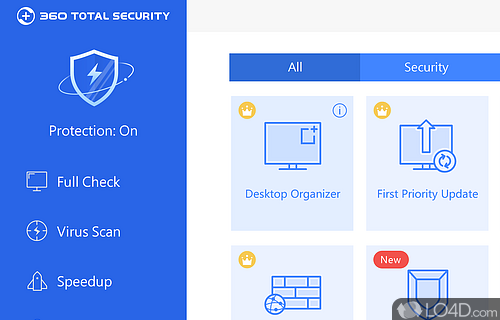 Antivirus protection with advanced features - Screenshot of 360 Total Security