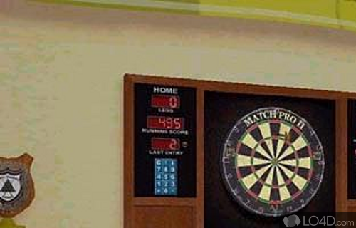 Screenshot of 3D Darts Professional - User interface