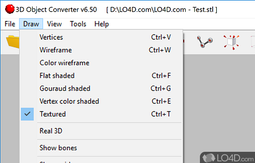 Useful for work with 3D models - Screenshot of 3D Object Converter