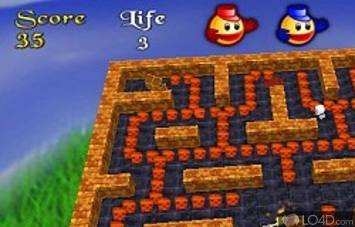Screenshot of 3D Pacman - User interface
