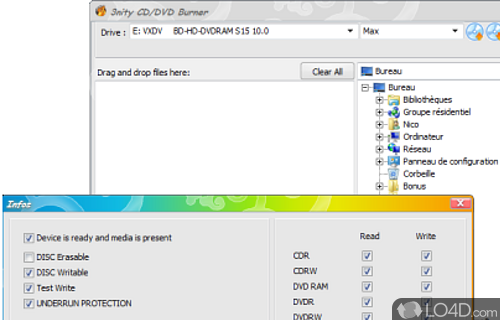 3nity CD DVD Burner Screenshot