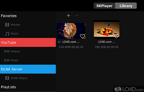 Create playlists and stream AirPlay media - Screenshot of 5KPlayer