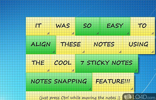Screenshot of 7 Sticky Notes - A nifty tool that will help you remain organized