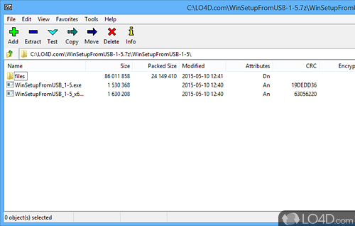 Portable 7-Zip - Screenshot of 7-Zip Portable