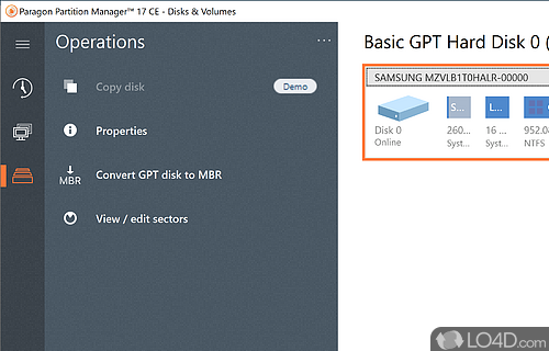 Paragon Partition Manager Free screenshot