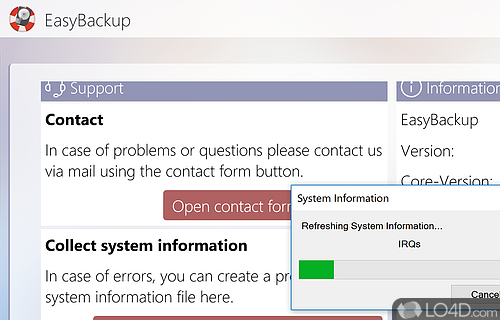 EasyBackup screenshot