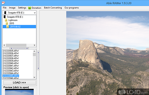 View and edit RAW photos - Screenshot of Able RAWer