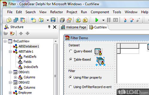 Screenshot of Absolute Database - Single File Delphi Database, a great BDE replacement