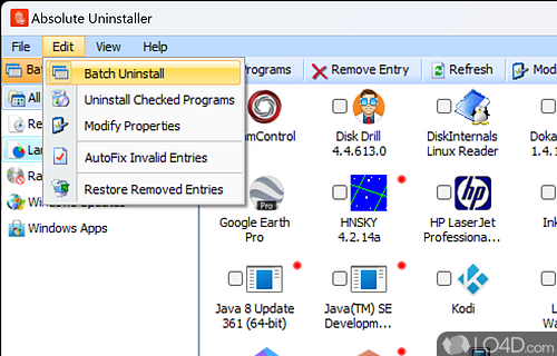 Uninstall programs from your system with complete confidence - Screenshot of Absolute Uninstaller