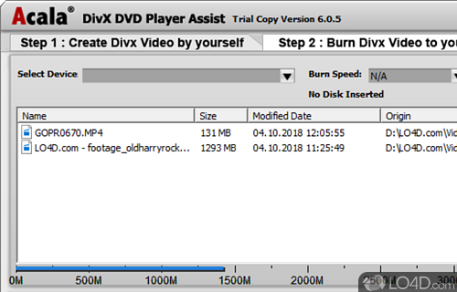 Acala DivX DVD Player Assist Screenshot