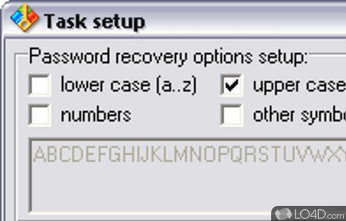 Accent EXCEL Password Recovery Screenshot