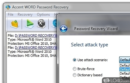 Accent WORD Password Recovery Screenshot