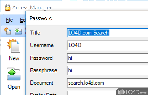 Access Manager Screenshot