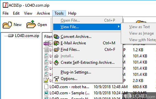 ACDZip screenshot