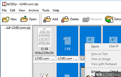 ACDZip screenshot