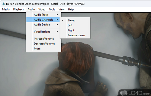 Full control over audio playback and subtitles - Screenshot of ACE Stream Media