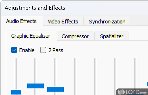 Audio equalizer with visual graphics - Screenshot of ACE Stream Media