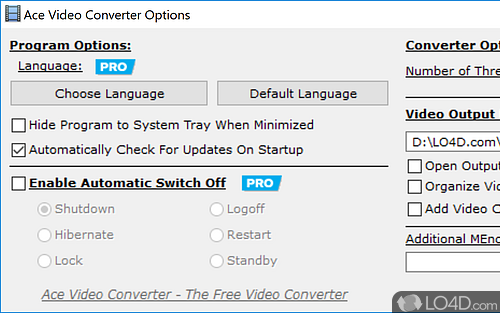 Ace Video Converter Screenshot