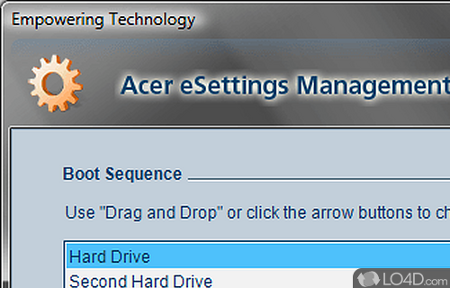 Acer eSettings Management Screenshot