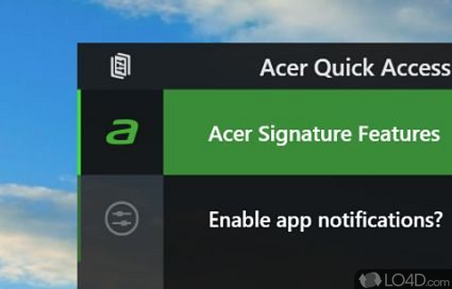 Acer quick access не устанавливается