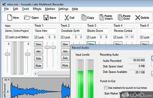 Acoustic Labs Multitrack Recorder Screenshot