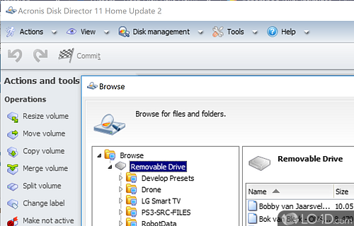 Complete partition tool - Screenshot of Acronis Disk Director Suite