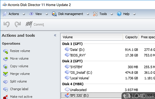 Acronis Disk Director Suite Screenshot