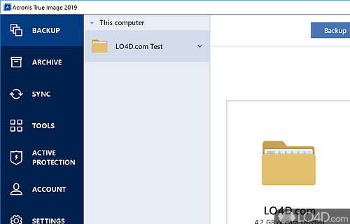 Feature-packed software solution that can save valuable data while providing you with backup - Screenshot of Acronis True Image