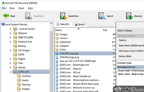 Active File Recovery screenshot