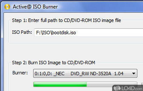 Active ISO Burner Screenshot