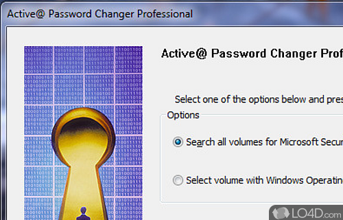 Screenshot of Active Password Changer - Reset lost or forgotten administrator passwords