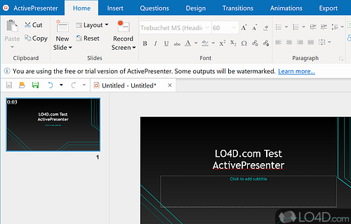 ActivePresenter Free Screenshot
