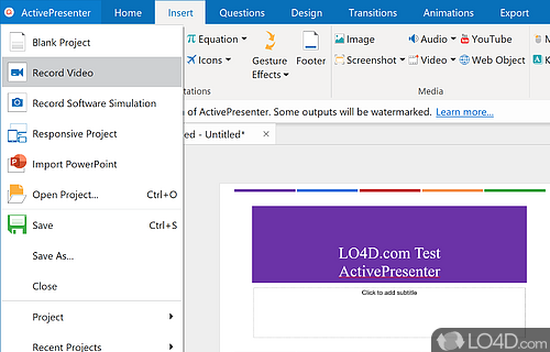 SnagIt - Screenshot of ActivePresenter Free
