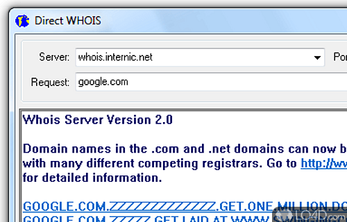 ActiveWhois Browser Screenshot