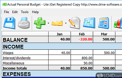 Actual Personal Budget - Lite Screenshot