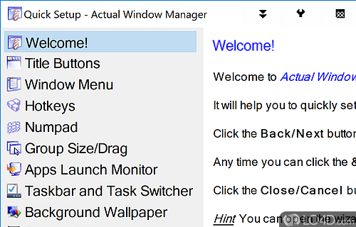 Actual Window Manager screenshot