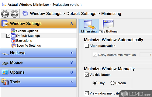 Actual Window Minimizer Screenshot