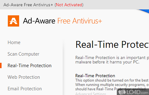 Quick, full and custom scans - Screenshot of Adaware Antivirus Free