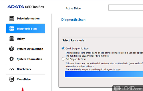 Adata SSD ToolBox Screenshot